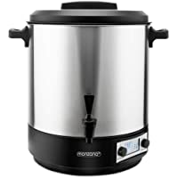 Monzana Cocedero de conservas 28L 14 tarros de 1L 1800W esterilizador temporizador Pantalla LCD dispensador mangos…